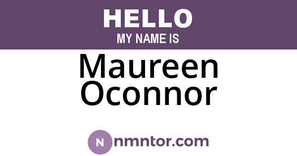 Maureen Oconnor