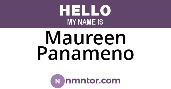 Maureen Panameno