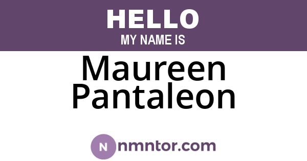 Maureen Pantaleon