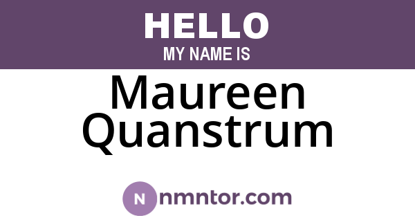 Maureen Quanstrum