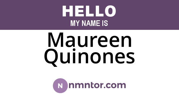 Maureen Quinones
