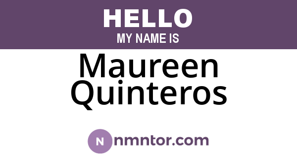 Maureen Quinteros