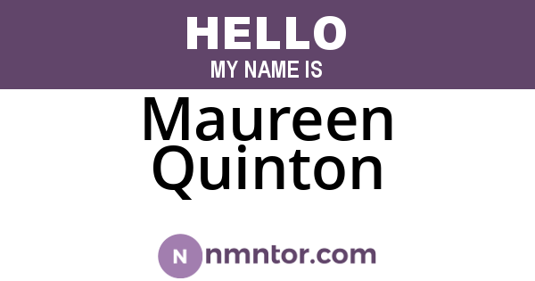 Maureen Quinton