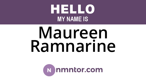 Maureen Ramnarine