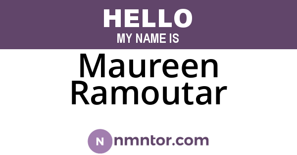 Maureen Ramoutar