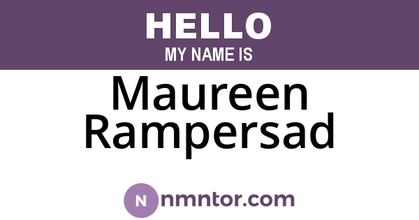 Maureen Rampersad