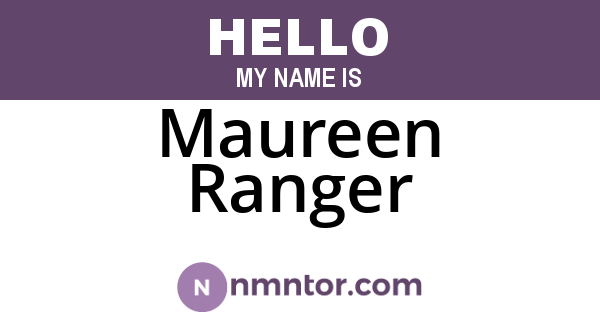 Maureen Ranger