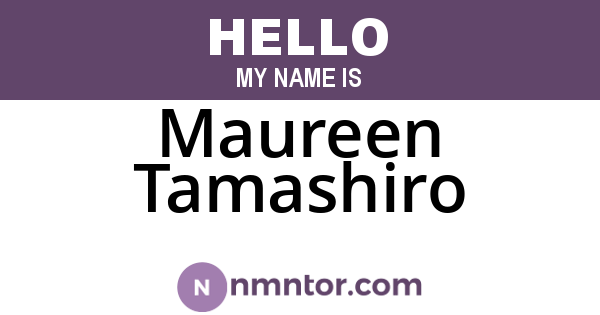 Maureen Tamashiro