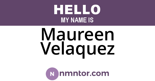 Maureen Velaquez