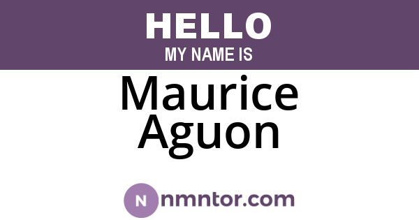 Maurice Aguon