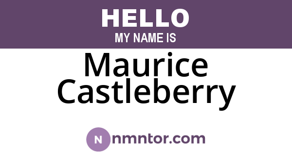 Maurice Castleberry
