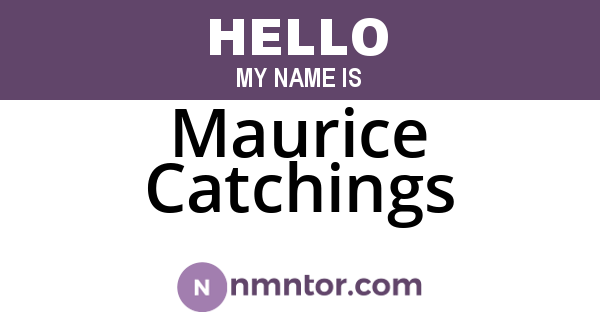Maurice Catchings