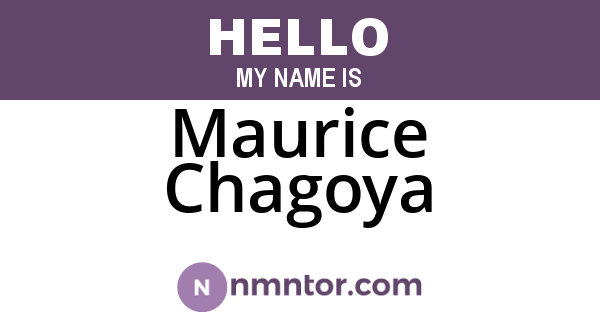 Maurice Chagoya