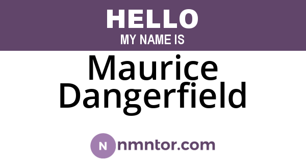 Maurice Dangerfield
