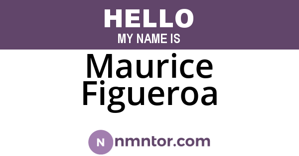 Maurice Figueroa