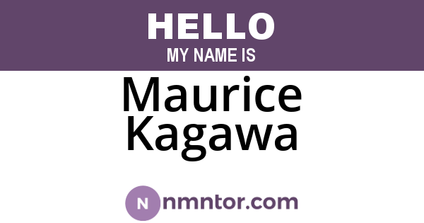 Maurice Kagawa