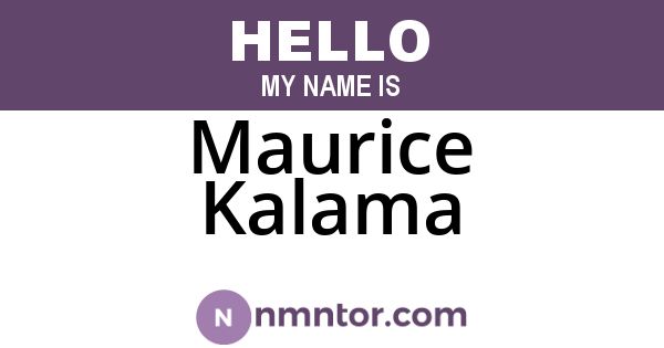 Maurice Kalama