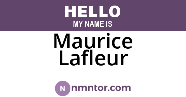 Maurice Lafleur