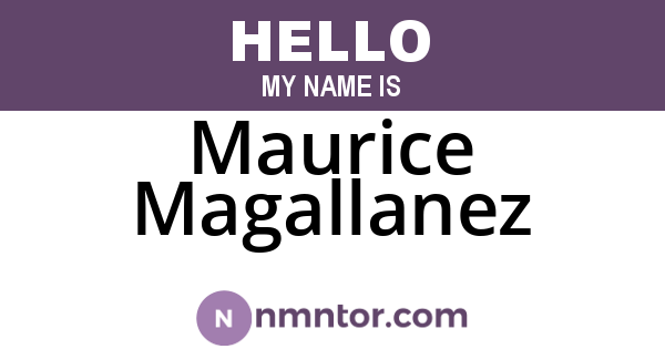 Maurice Magallanez