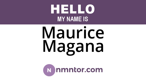 Maurice Magana