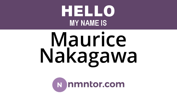 Maurice Nakagawa