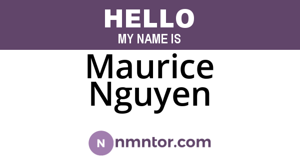 Maurice Nguyen