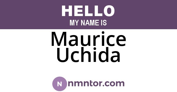 Maurice Uchida