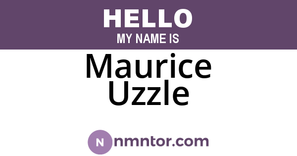 Maurice Uzzle