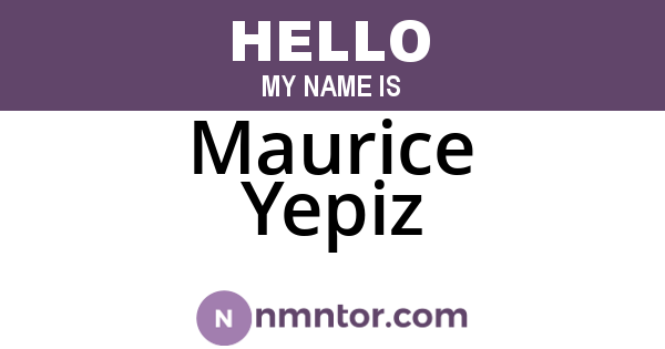 Maurice Yepiz