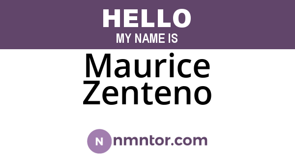 Maurice Zenteno