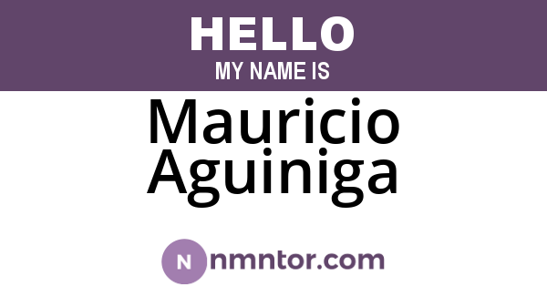 Mauricio Aguiniga