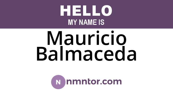 Mauricio Balmaceda