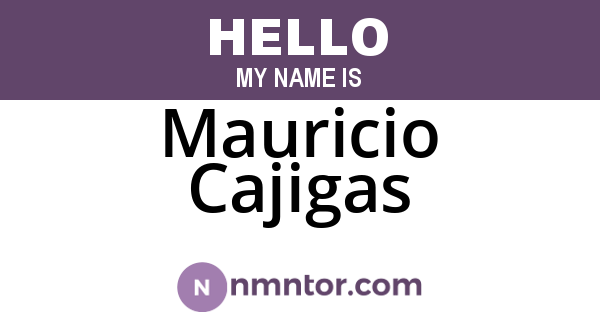 Mauricio Cajigas