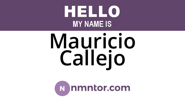 Mauricio Callejo