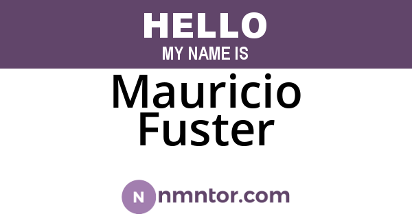 Mauricio Fuster