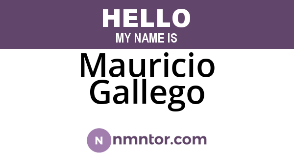 Mauricio Gallego
