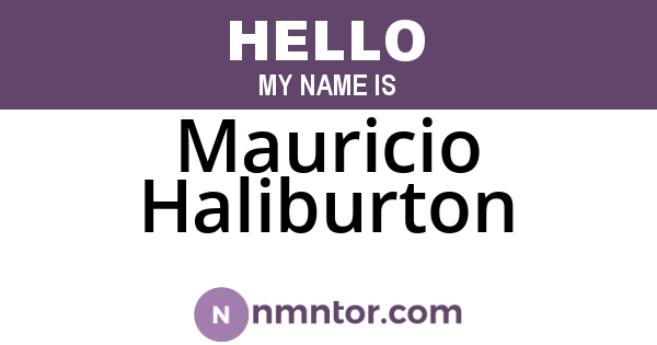 Mauricio Haliburton
