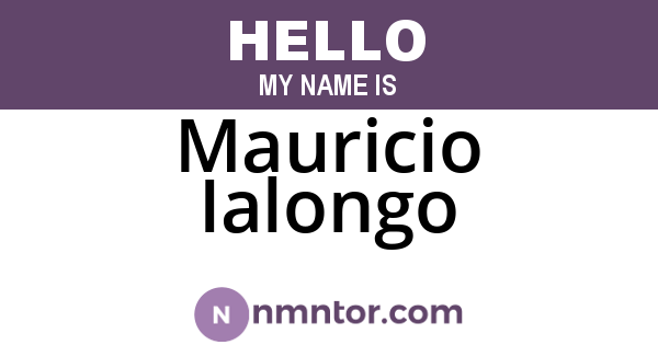 Mauricio Ialongo
