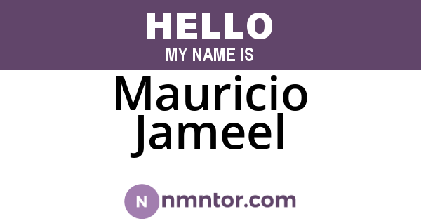 Mauricio Jameel