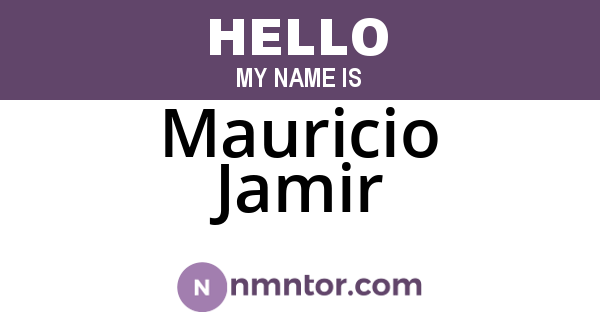 Mauricio Jamir
