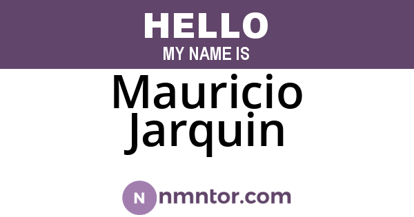 Mauricio Jarquin