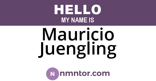 Mauricio Juengling