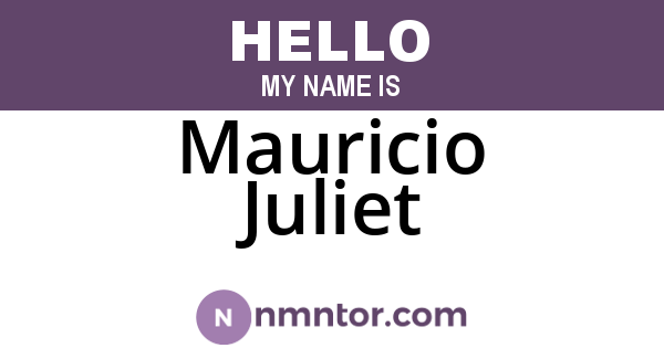 Mauricio Juliet