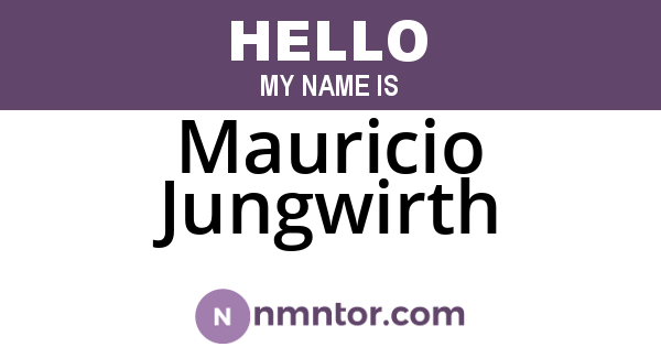 Mauricio Jungwirth