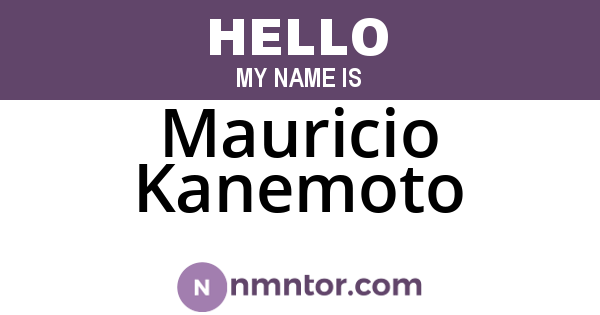 Mauricio Kanemoto