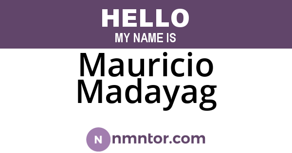 Mauricio Madayag