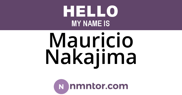 Mauricio Nakajima