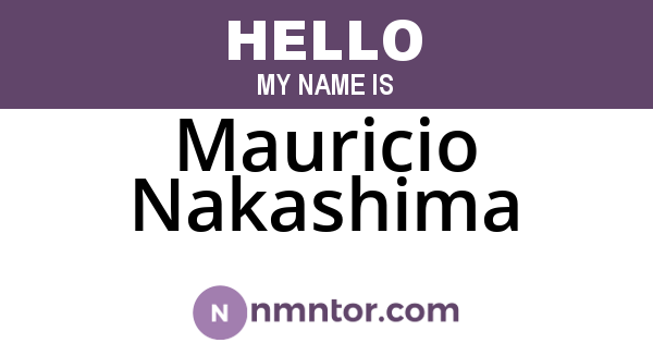 Mauricio Nakashima