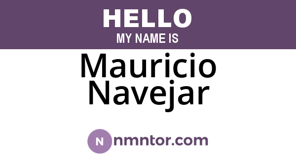 Mauricio Navejar