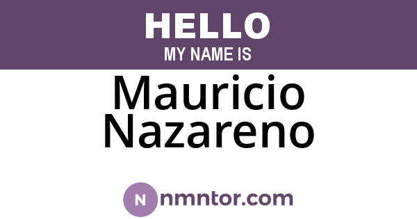 Mauricio Nazareno